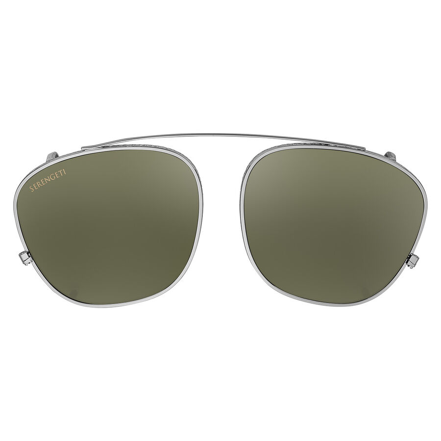 CLIP ON MILES, Shiny Light Gunmetal-Mineral Polarized 555nm Cat 3 to 3, hi-res